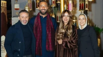 نجوم كرة القدم شيكابالا وإكرامي يحتفلون بعيد ميلاد ميدو مع العائلات